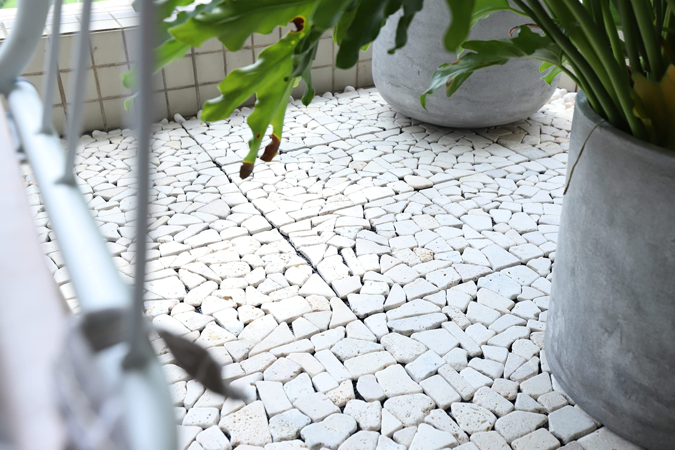 Amazon | 【1ケース6枚入り】【ジョイントストーン】30cm角 天然石材